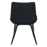 Cadeira Lívia Rivatti Estofada em Veludo Preto Base Aço - 4
