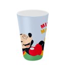Ver imagem 4 de Kit Prato Refeição Infantil 4 Divisórias, Copo Melamina e Talheres Mickey Disney - Tuut