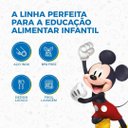 Ver imagem 7 de Kit Prato Refeição Infantil 4 Divisórias, Copo Melamina e Talheres Mickey Disney - Tuut