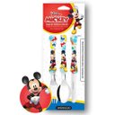 Ver imagem 5 de Kit Prato Refeição Infantil 4 Divisórias, Copo Melamina e Talheres Mickey Disney - Tuut