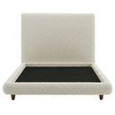 Ver imagem 6 de Cama Queen Pés Madeira Nami com Cabeceira Parise Bouclé Off White - Nexta Casa