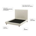 Ver imagem 4 de Cama Queen Pés Madeira Nami com Cabeceira Parise Bouclé Off White - Nexta Casa