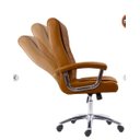 Ver imagem 6 de Cadeira Escritório Couro Presidente Molas Ensacadas Nr17 Califórnia Fratini Caramelo