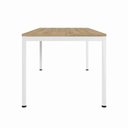 Ver imagem 4 de Mesa Cozinha e Refeitório 180cm x 90cm Industrial Casa Lar Cor:Macadâmia com Branco
