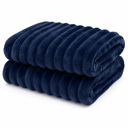Ver imagem 1 de Boston Cobertor Canelado Alta Gramatura 400g Premium 1,80 x 2,20 Azul Escuro