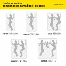 Cabeceira Cama Box Casal King Size Cairo 195cm Corano Preto - Abmaza - 5