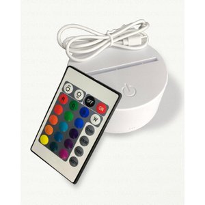 Luminária Luz Led-rgb 3d Stitch - Presente Criativo