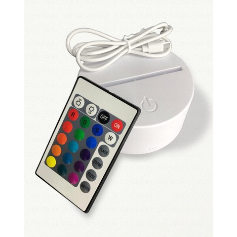 Luminária Luz Led-rgb 3d Stitch - Presente Criativo