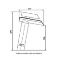 Ver imagem 3 de Misturador Monocomando Metal Cromado Cascata De Vidro Alta