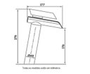 Ver imagem 3 de Misturador Monocomando Metal Cromado Cascata De Vidro Alta