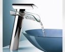 Ver imagem 2 de Misturador Monocomando Metal Cromado Cascata De Vidro Alta