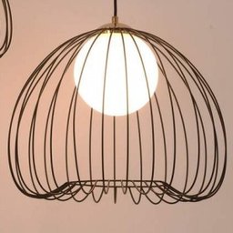 Pendente de Metal Lâmpada 33x38cm Bella Iluminação - 1