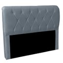 Ver imagem 6 de Cabeceira Casal Queen Cama Box Estofada Cristal 160 Cm Veludo