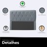 Cabeceira Casal Queen Cama Box Estofada Cristal 160 Cm Veludo - 3