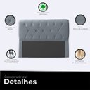 Ver imagem 3 de Cabeceira Casal Queen Cama Box Estofada Cristal 160 Cm Veludo