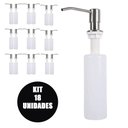 Ver imagem 1 de Dispenser Dosador Embutir Kit 18 Unidades Sabonete Liquido Sabao Detergente Cozinha Pia Banheiro