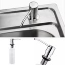 Ver imagem 4 de Dispenser Dosador Embutir Kit 18 Unidades Sabonete Liquido Sabao Detergente Cozinha Pia Banheiro