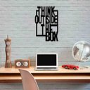 Ver imagem 3 de Quadro Decorativo Think Outside The Box 3mm Vazado - Mdf:Preto