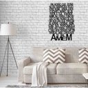 Ver imagem 1 de Quadro Decorativo Oração Pai Nosso 3mm Vazado - Mdf:Preto