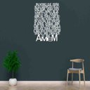 Ver imagem 2 de Quadro Decorativo Oração Pai Nosso 3mm Vazado - Mdf:Branco