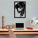 Ver imagem 3 de Quadro Decorativo Jesus Cristo 3mm Vazado - Mdf:Preto