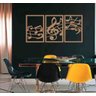 Quadro Decorativo Notas Musicais 3mm Vazado - Mdf:Mdf - 1