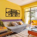 Ver imagem 5 de Quadro Decorativo Flor de Lótus 3mm Vazado - Mdf:Preto