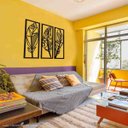 Ver imagem 2 de Quadro Decorativo Penas 3mm Vazado - Mdf:Preto