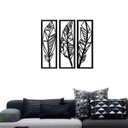 Ver imagem 1 de Quadro Decorativo Penas 3mm Vazado - Mdf:Preto