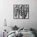 Ver imagem 3 de Quadro Decorativo Penas 3mm Vazado - Mdf:Preto
