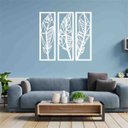 Ver imagem 3 de Quadro Decorativo Penas 3mm Vazado - Mdf:Branco