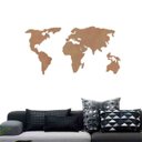 Ver imagem 3 de Quadro Decorativo Mapa Mundi Político 6mm - Mdf:Mdf