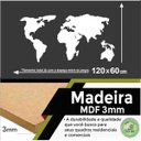 Ver imagem 3 de Quadro Decorativo Mapa Mundi Político 3mm - Mdf:Branco