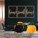 Ver imagem 1 de Quadro Decorativo Home Sweet Home 6mm Vazado - Mdf:Mdf