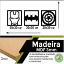 Ver imagem 3 de Quadro Decorativo Herois 3mm Vazado - Mdf:Preto