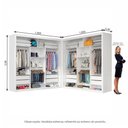 Ver imagem 2 de Closet Casal Premium Clarice 8 Gavetas Carioca Móveis Branco