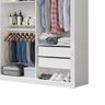 Closet Casal Premium Clarice 8 Gavetas Carioca Móveis Branco - 4