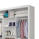 Ver imagem 5 de Closet Casal Premium Clarice 8 Gavetas Carioca Móveis Branco