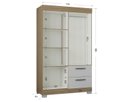 Ver imagem 5 de Guarda Roupa Toquio 4 Portas 2 Gv - Castanho/white- Poquema