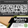 Quadro Decorativo Foco, Força e Fé 3mm Vazado - Mdf:Branco - 3