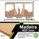 Ver imagem 3 de Quadro Decorativo New York 3mm Vazado - Mdf:Mdf