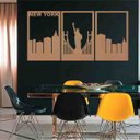 Ver imagem 1 de Quadro Decorativo New York 3mm Vazado - Mdf:Mdf