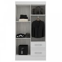 Ver imagem 3 de Guarda-Roupa Solteiro Conde 4 Portas 2 Gavetas Cor Branco