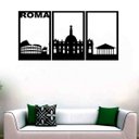 Ver imagem 2 de Quadro Decorativo Roma 3mm Vazado - Mdf:Preto