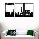 Ver imagem 2 de Quadro Decorativo Paris 3mm Vazado - Mdf:Preto