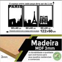 Ver imagem 3 de Quadro Decorativo Paris 3mm Vazado - Mdf:Preto
