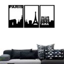 Ver imagem 1 de Quadro Decorativo Paris 3mm Vazado - Mdf:Preto