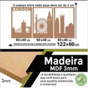 Ver imagem 3 de Quadro Decorativo Londres 3mm Vazado - Mdf:Mdf