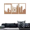 Ver imagem 2 de Quadro Decorativo Londres 3mm Vazado - Mdf:Mdf