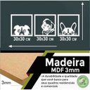 Ver imagem 2 de Quadro Decorativo Chacorros 3mm Vazado - Mdf:Branco